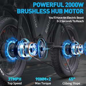 Bicicleta Eléctrica de Nieve con Llantas Gruesas de 20 Pulgadas, 48V 500W 1000W 1500W 18Ah 23AH, Suspensión Completa, Bicicleta Eléctrica Urbana Retro Ligera, RTS 2025 - Product Image 5