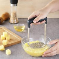 Roestvrijstalen Aardappelstamper Machine Met Pp-Handvat Voor Gekookte Aardappelen Guacamole Vruchten Avocado Bonen