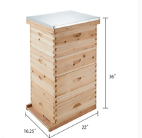 2024 Langstroth Bienenstock-Kit Bienenstöcke für Bienenstöcke-Schachteln 10 Rahmen