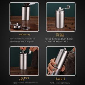 <span class=keywords><strong>Molinillo</strong></span> <span class=keywords><strong>de</strong></span> mano Manual pequeño para el hogar, nueva máquina <span class=keywords><strong>molinillo</strong></span> <span class=keywords><strong>de</strong></span> granos <span class=keywords><strong>de</strong></span> café <span class=keywords><strong>de</strong></span> acero inoxidable - Product Image 3