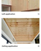 Panneaux de plafond en bois d'Abachi, de Larch sibérien et de Pin blanc à prix de gros