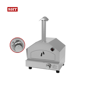 <span class=keywords><strong>Four</strong></span> <span class=keywords><strong>à</strong></span> <span class=keywords><strong>pizza</strong></span> au gaz 16 pouces en acier inoxydable multifonctionnel pour l'extérieur avec cheminée et thermomètre pour les fêtes - Product Image 1