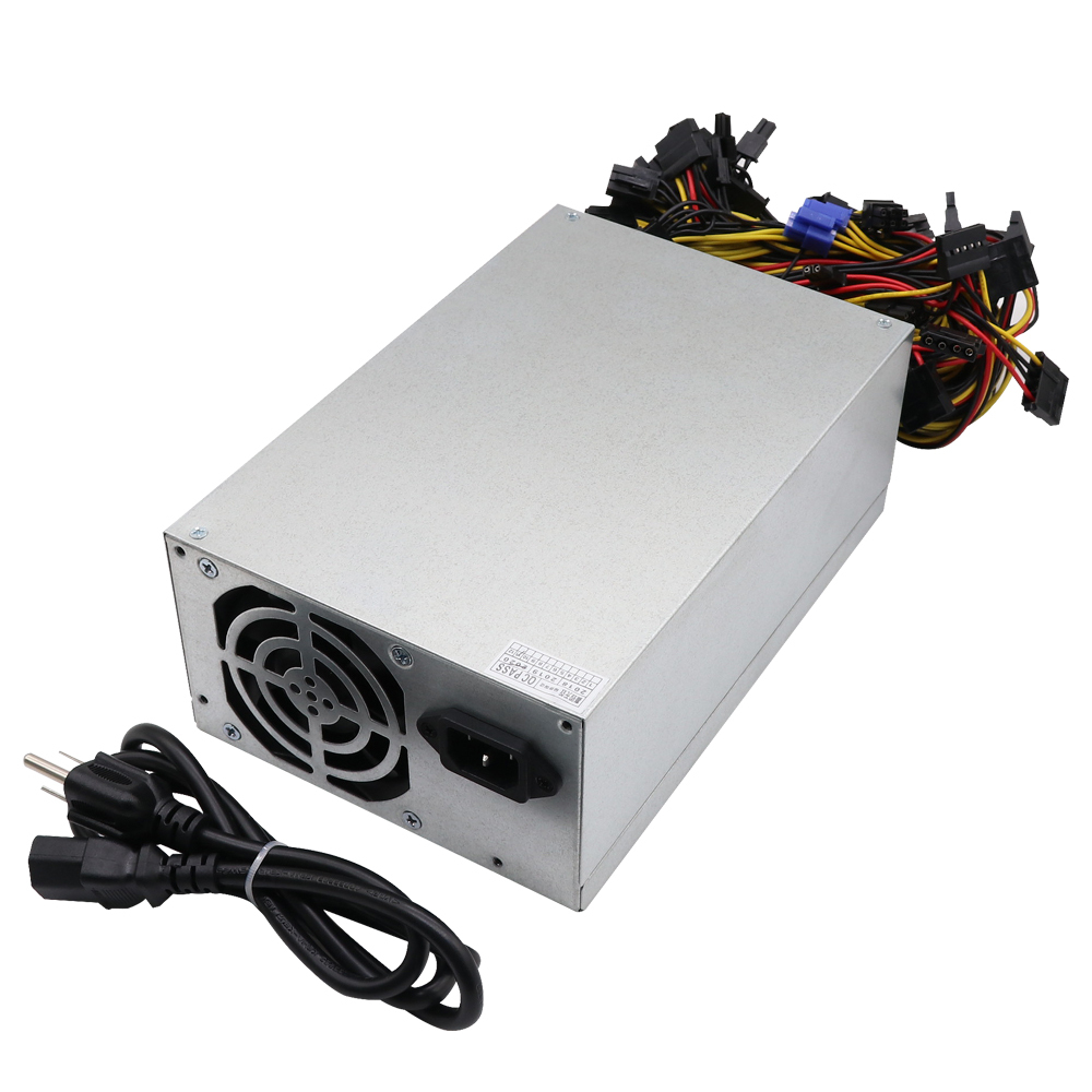 Лидер продаж, серебряный блок питания, 1600 Вт, 100-240 В, модель LW1600PG Asic, высокое качество, для игр на ПК