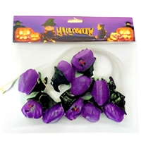 Guirlandes lumineuses en plastique pour Halloween, accessoires yeux de crâne, décorations citrouille effrayantes, éclairage d'ambiance pour la fête des fantômes
