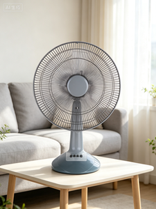 Electric Portable Oscillating Table <b>Fan</b> Mechanical Control Plastic Construction 3-Speed Color Box Packaging for Household Office - Product Image 4