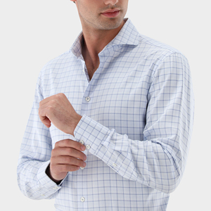 OEM Plaid in cotone 100% <span class=keywords><strong>a</strong></span> maniche lunghe camicie da <span class=keywords><strong>uomo</strong></span> per lavoro direttamente in fabbrica - Product Image 3
