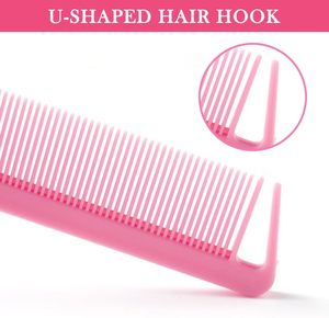 Venta Directa de Fábrica, Peine Antiestático Resistente al Calor, Peine de Cola de Rata con Logotipo Personalizado, Peine de Plástico para Peinar, Peine para Salón de Belleza y Barbería - Product Image 4