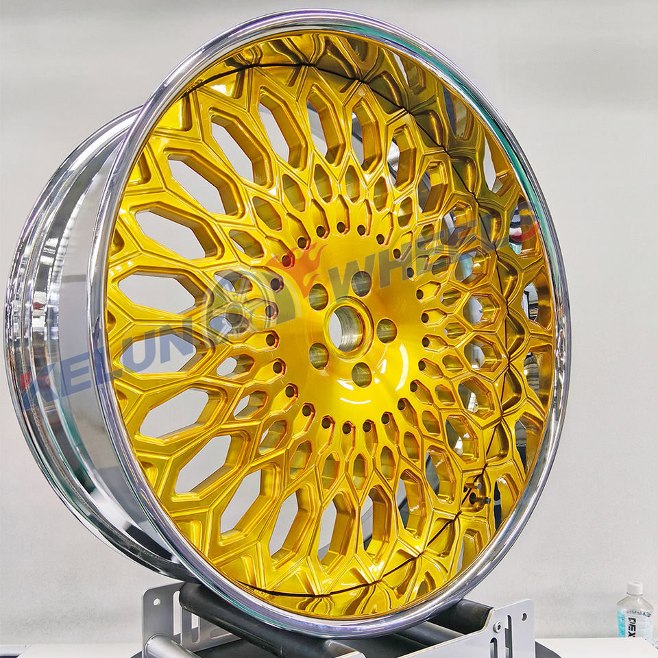 New 24 Inch Concave Ruci Forged Alloy Wheels Chrome Finish Multi Spoke ...