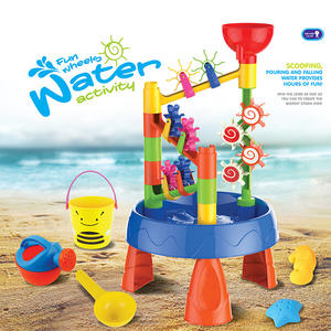 Jouets d'extérieur CPS, table de <span class=keywords><strong>sable</strong></span> pour enfants, jouets d'été, 32 pièces, jeu de plage, table de fête - Product Image 5
