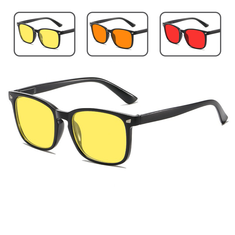 Black Red orange Lens