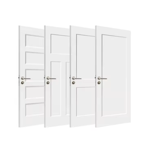Portes d'intérieur en MDF de haute qualité pour la maison, la chambre à coucher et la salle de bain avec moustiquaire en fibre de verre pour l'extérieur de la maison - Product Image 1