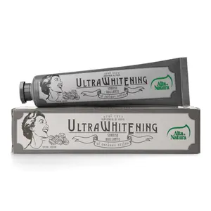 Made In Italy Good Quality Oral Care Herbal Whitening Toothpaste With Activated Carbon Good For Teeth Health 75 Ml Alta Natura