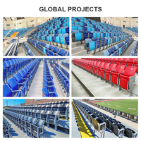 Chaises pliantes en gros pour tribunes, sièges de stade pliables pour complexes sportifs et entrepreneurs en génie civil