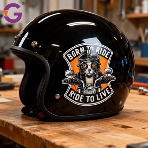 <span class=keywords><strong>Pegatina</strong></span> Personalizada para Casco de Motociclista, Resistente a los Rayos UV, Adhesivo de PVC para Exteriores, Duradera e Impermeable - Product Image 4