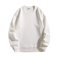 Pull-over vintage surdimensionné à col ras du cou et manches longues en coton biologique 100 % de haute qualité avec logo personnalisé – Vente en gros