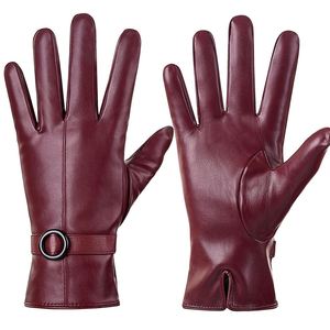 Nouveauté : Gants d'hiver en cuir pour femmes, élégants, 100% originaux, écologiques, chauds et décontractés pour les fêtes - Product Image 4
