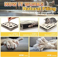 Meilleures ventes : Griffoir classique en laine pour chat et jouet interactif de type puzzle avec distributeur de friandises pour la stimulation mentale et l'entretien des griffes