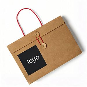 Manufacturer Custom-size Kraft Paper Rope sealed Jewelry Envelope Printed Cardboard Box Packaging High-quality Paper <b>Bag</b> - Product Image 1