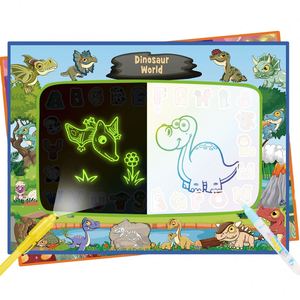 แผ่นรองวาดภาพน้ำเรืองแสงสำหรับเด็ก Zhorya Aqua Magic Doodle Mat  แบบนำกลับมาใช้ใหม่ได้  สำหรับการเรียนรู้และการวาดภาพในที่มืด - Product Image 1
