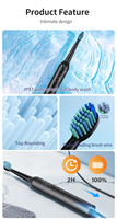 Cepillo de Dientes Inteligente Sónico 2024 para Adultos, Recargable, Resistente al Agua, Cerdas Suaves, Carga USB, Uso Doméstico