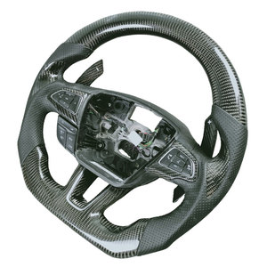 Volant de sport en cuir et fibre de carbone pour <span class=keywords><strong>Focus</strong></span> MK3 MK4 <span class=keywords><strong>ST</strong></span> RS 2015-2019, intérieur automobile - Product Image 4