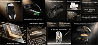 Ratón Inalámbrico para Juegos Attack Shark RS6 Ultra Tri-Mode, Fibra de Carbono, PAW3955MAX, 52K DPI, 8K Polling, 63g, Batería Intercambiable, Ergonómico