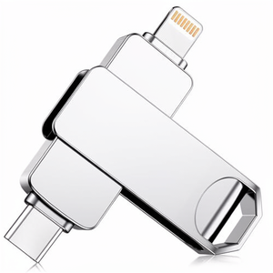 แฟลชไดรฟ์ USB สำหรับ iPhone และอุปกรณ์ Apple, 64GB 128GB 512GB 1TB 2TB ของขวัญโฟโต้สติ๊ก - Product Image 1