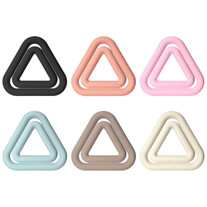 Anneau de Pilates et haltères triangulaires roses de 7 lb en silicone pour la remise en forme à domicile, unisexe, durable, pour tout le corps - Product Image 2