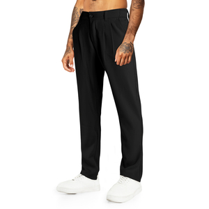 Gingtto ICO tinta unita all'ingrosso Vintage formale <span class=keywords><strong>pantaloni</strong></span> dritti in <span class=keywords><strong>lino</strong></span> cotone Casual Chino <span class=keywords><strong>pantaloni</strong></span> - Product Image 4