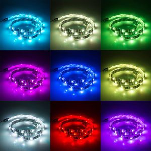 Bande LED intelligente RGB WS2812B 5M, guirlandes lumineuses en cuivre, éclairage paysager, télécommande, DC5V USB, découpable, largeur du circuit imprimé 10mm, IP65 - Product Image 4