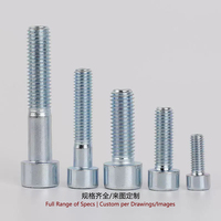 Vis à tête cylindrique zinguée, grade 4.8, DIN912, boulon à six pans creux M5 M6 M8 pour meubles, approvisionnement en gros Yunnan Kunming