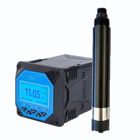 Medidor de calidad de agua industrial RS485 4-20mA Sonda de fluorescencia Acuario Oxígeno disuelto Sensor óptico de DO para aguas residuales
