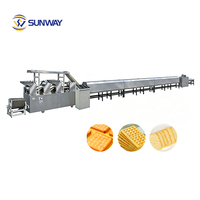 Ligne de production de biscuits double mode : machine à laminage de craquelins durs et à formage de shortbread pour usine de transformation alimentaire