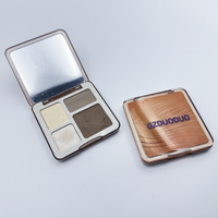 Palette de maquillage pour les yeux en poudre satinée imperméable personnalisée OEM 3G Teinte foncée