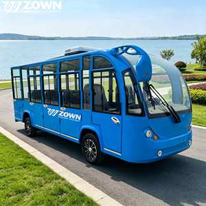 Navette électrique ZOWN pour visites touristiques, design ouvert/fermé, zéro émission, 8 à 23 sièges confortables, garantie de 2 ans, parc d'attractions, zoo - Product Image 3