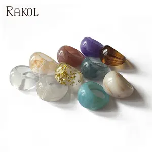 Rakol APRR017แหวนเรซินอะคริลิคในยุโรปและอเมริกาการเรนเดอร์หลายสีแหวนนิ้วชี้แบบไมค์ดี