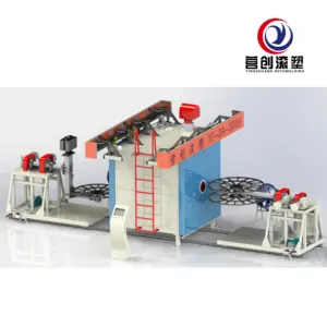 Kunststoff Rotationsformmaschine Wassertank-Herstellungsmaschine Shuttle Roto-Formmaschine