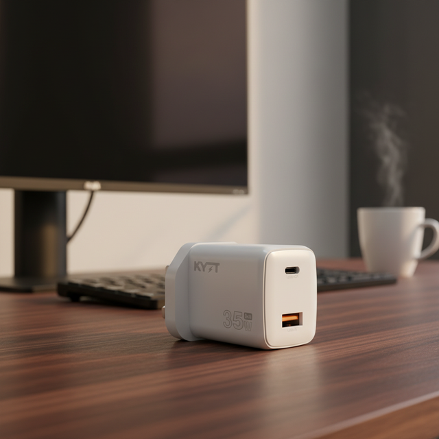 KYT 35W GaN PD3.0 QC Fast Charging USB-C Power Adapter for Laptop & for Devices