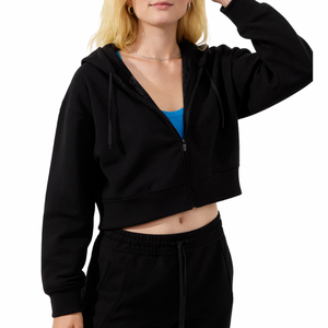 Ropa deportiva de alta calidad para mujer, logotipo personalizado, ropa de talla grande, conjuntos de Fitness, chaqueta deportiva de manga con cremallera, conjuntos de ropa de gimnasio para mujer - Product Image 1