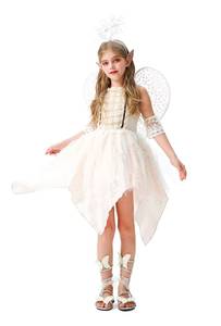 Disfraz de Ángel Hada para Niñas de Halloween, Vestido con Alas de Elfo y Flores, Traje para Fiesta Infantil - Product Image 6