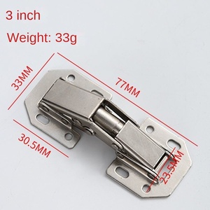 Гидравлическая петля с доводчиком из нержавеющей стали для мебели, кухонных шкафов, дверей, гостиной, современный дизайн - Product Image 2