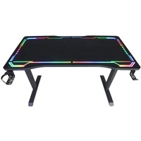 WSS4015 Grand bureau de jeu en forme de T pour ordinateur RGB Cheap Best Office Table avec led Office Household and commercial furniture