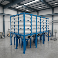 Silo modulaire en acier inoxydable anti-poussière et anti-humidité, bac de stockage anti-pontage pour céréales, aliments et poudres