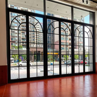 Fenêtre à battant en aluminium de qualité commerciale, double vitrage Low-E, verre trempé, persienne pour villas, bureaux, hôtels, bâtiments scolaires