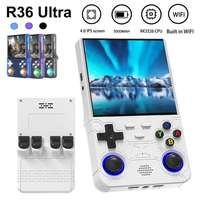 Console de jeu portable R36S Ultra 128G 4.0'' IPS Système Linux Rétro WIFI 15000+ jeux & 64 Go de mémoire pour les joueurs d'arcade vidéo