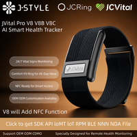 Gelang Kesehatan Pintar JCVital V8 V8B V8C Paten CE FCC Reach RPHS OEM ODM dengan Pencatat Aktivitas dan Skor Kesehatan