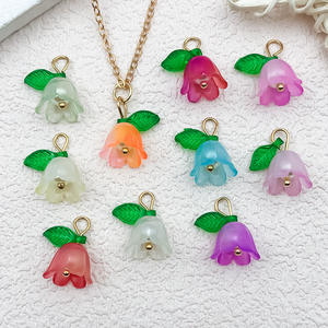 Accesorios <span class=keywords><strong>de</strong></span> Joyería DIY, Perla <span class=keywords><strong>de</strong></span> Color, Flor <span class=keywords><strong>de</strong></span> <span class=keywords><strong>Lirio</strong></span> y Orquídea, Hoja Tridimensional, para Pulseras, Llaveros, Collares, Pendientes y Colgantes - Product Image 3