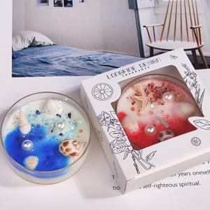 Venta al por mayor de velas perfumadas de cera de soja con piedra de cristal de flores secas personalizadas velas perfumadas de lujo ligeras hechas a mano regalo para Navidad - Product Image 4