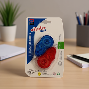 Ruban correcteur aMaestro 5m x 6mm double couleur pour bureau et école - Product Image 2
