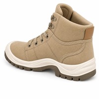 Chaussures de sécurité montantes AIMVVSEC en toile noire, bottes de travail avec embout en acier, semelle intermédiaire en Kevlar, antidérapantes pour la construction et l'usine, vente en gros